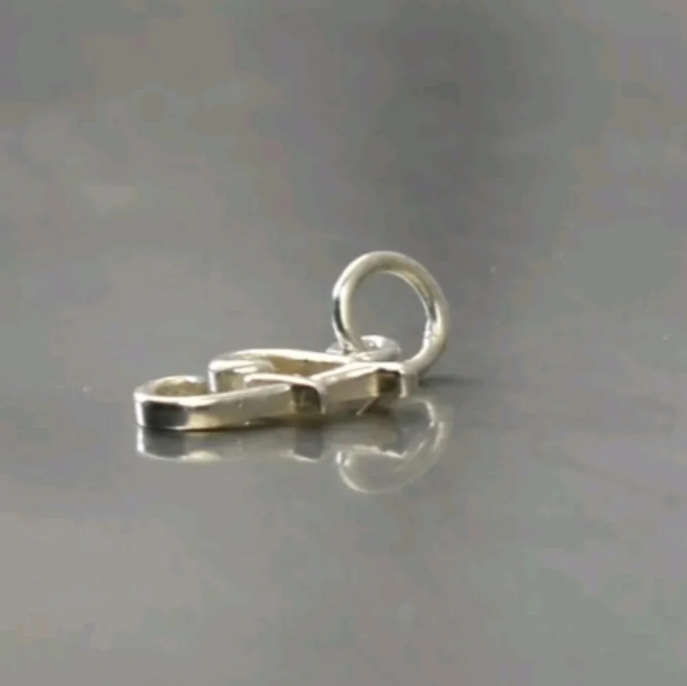 Sterling Silver charm letter F